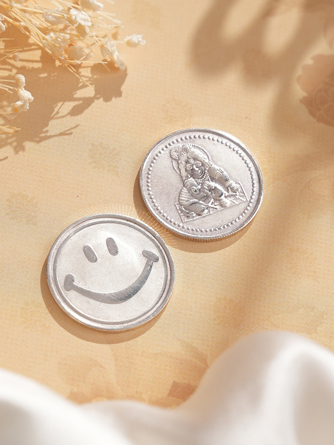 Laddu Gopal & Smiley each 10 gram 999 Round Silver Coin